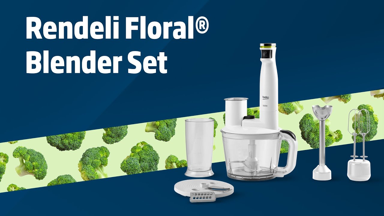 Beko Rendeli Floral&reg; Blender Set ile Evimize Sağlık!