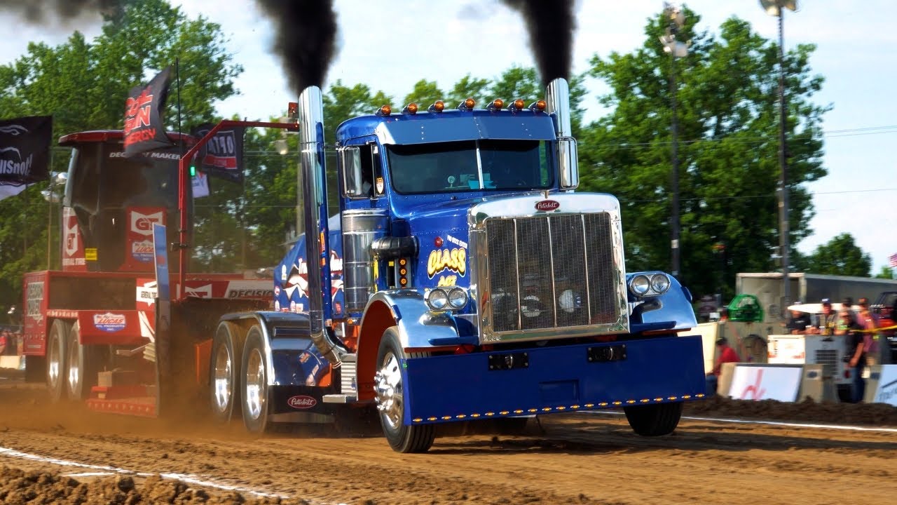 Hot Rod Semis Pulling in Shipshewana, Indiana 2024 - Both Nights - BIG RIGS