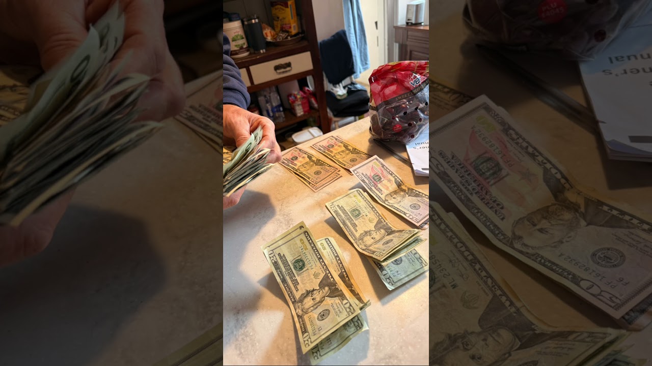1st week of business for my housekeeping business I started on my day off! #housekeeping #money #ex