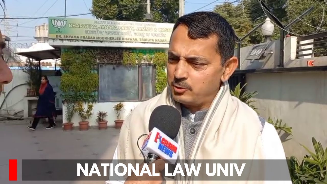 National Law Univ Should Open In Jammu Not In Kashmir: BJP MLA R S Pathania