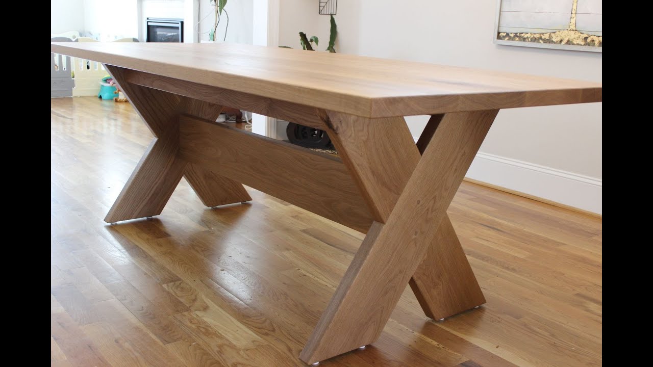 Modern Farmhouse X Table - Build Process