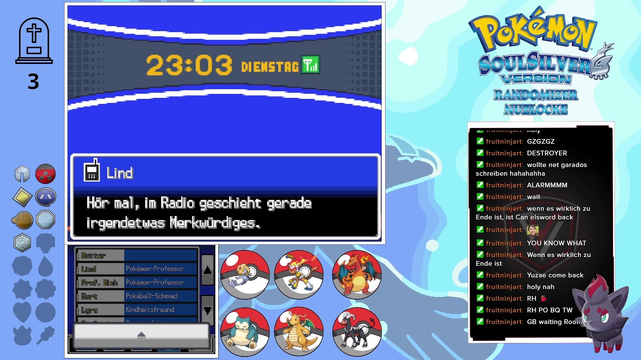 Wie immer zu spät | Pokemon SoulSilver Randomizer Nuzlocke | Twitch » Vytrec