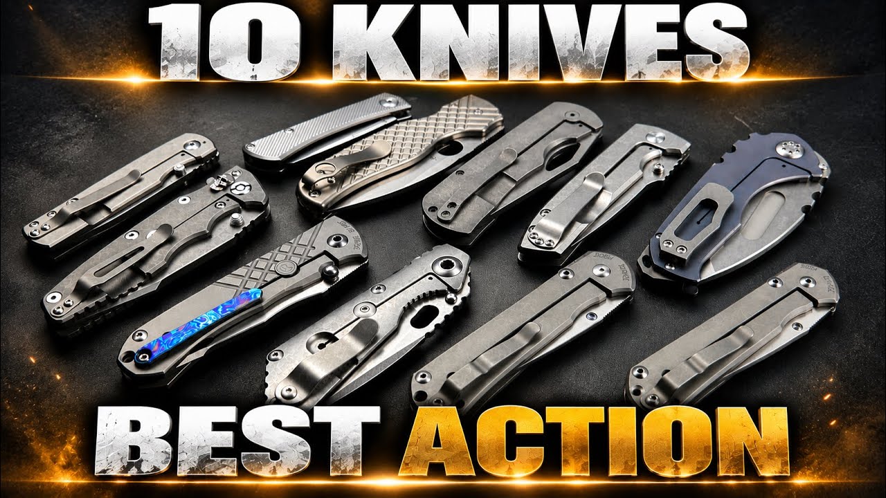 TOP 10 Folding Knives With The BEST Action Ever
