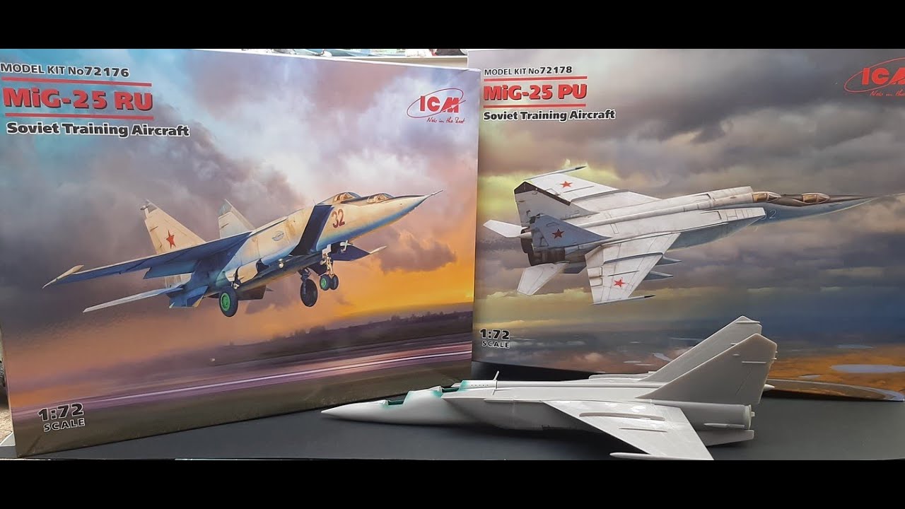 МиГ-25РУ и МиГ-25ПУ от ICM. Обзор сравнение моделей о масштабе 1:72 / MiG-25RU and MiG-25PU from ICM