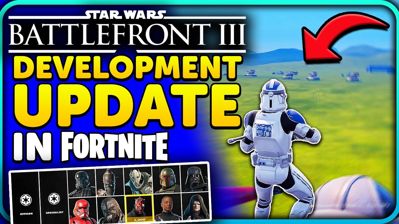 В Fortnite вышло масштабное обновление, посвященное разработке Star Wars Battlefront 3!