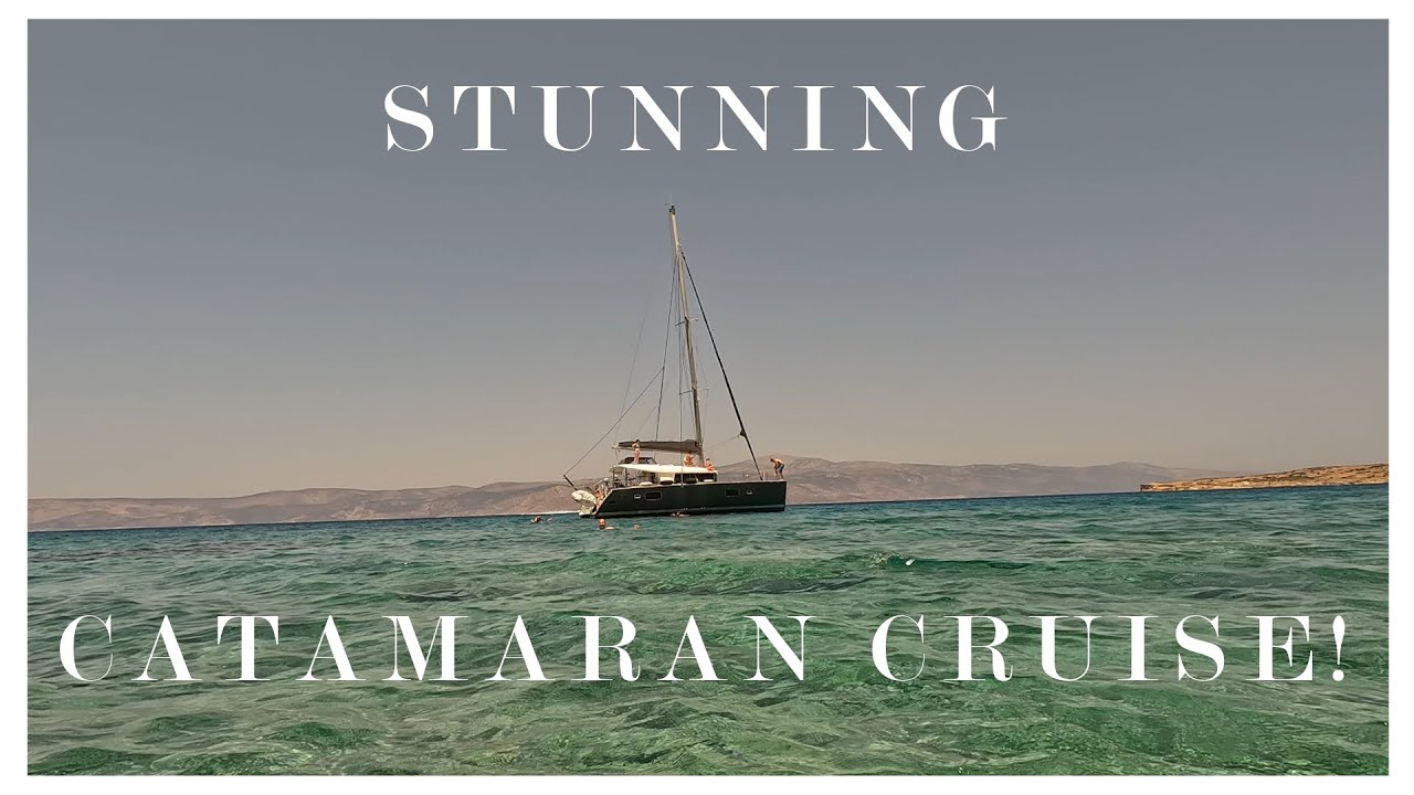 We went on a Catamaran Cruise through the Greek Islands!