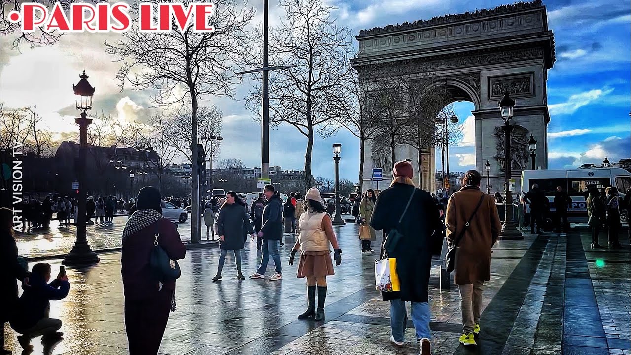 [🇫🇷PARIS ] Bonjour Rainy Day  Walk in Champs-Élysées Paris Live Streaming 23/FEBRUARY/2024