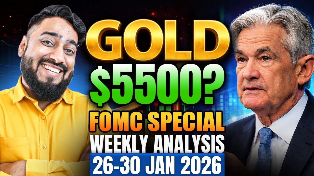 Gold Next Move $5,500? & FOMC Impact | Jan 26-30 Gold Weekly Analysis by Forexustaad