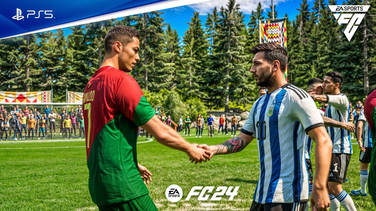 FC 24 VOLTA - Portugal vs Argentina Ft. Ronaldo, Messi, Futsal Gameplay | PS5™ [4K60]