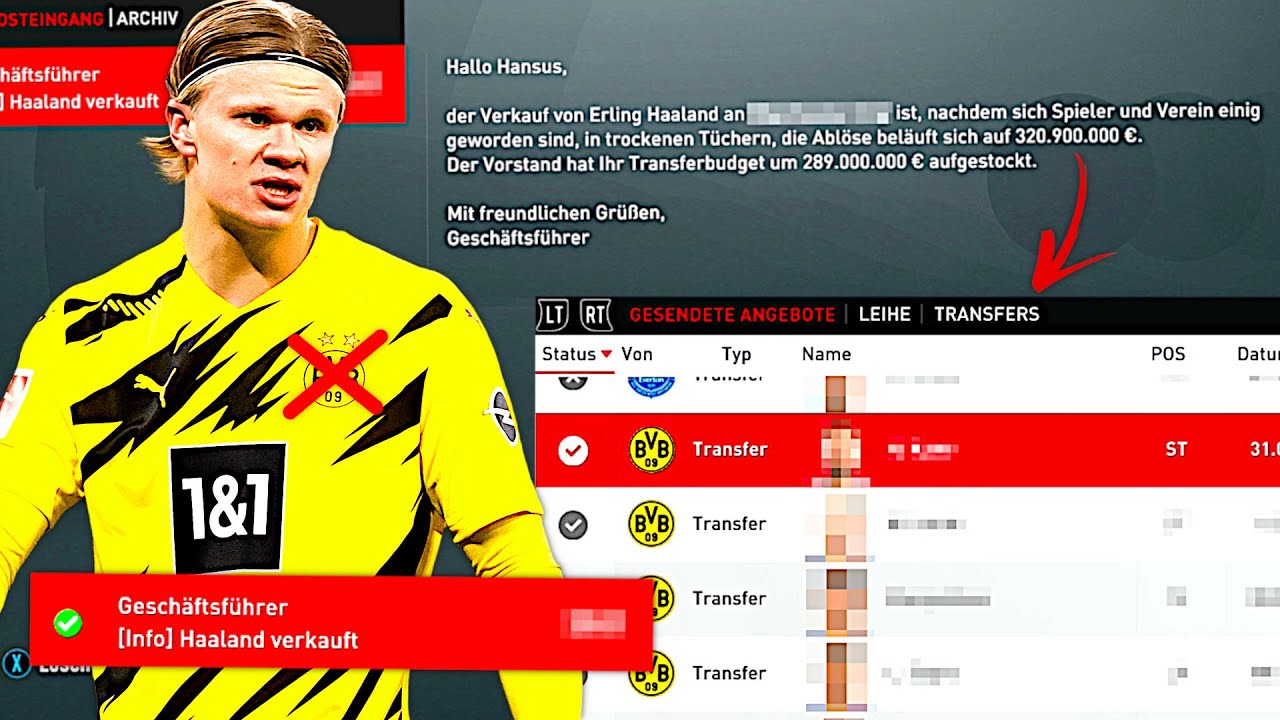 FIFA 21 : DAS PASSIERT WENN DORTMUND HAALAND FÜR 320 MIO VERKAUFT !!! 💸😳 BVB One Season Wonder #4