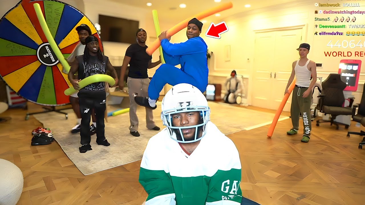 Tylil Plays EXTREME Hitting Game With Kai Cenat, Fanum, & Ibai 😂! (Part 3)
