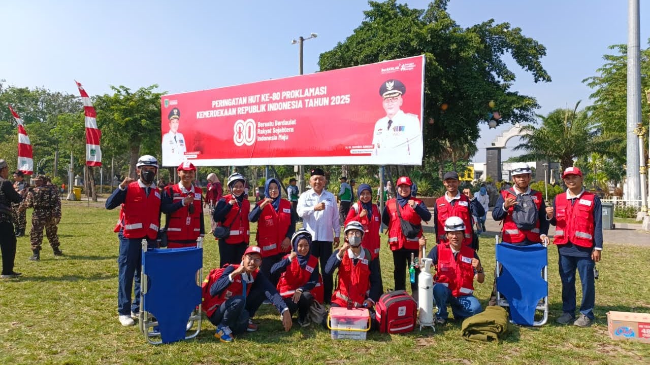 Hut RI KE-80, PMI Kabupaten Pasuruan Melaksanakan Layanan Pertolongan Pertama