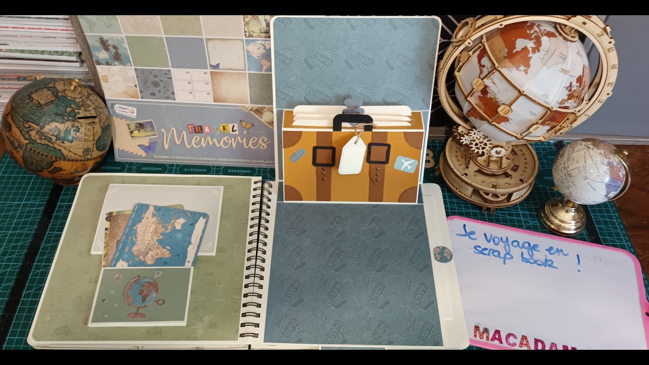 Je voyage en scrap book ! #scrapbooking #album #travel #voyage