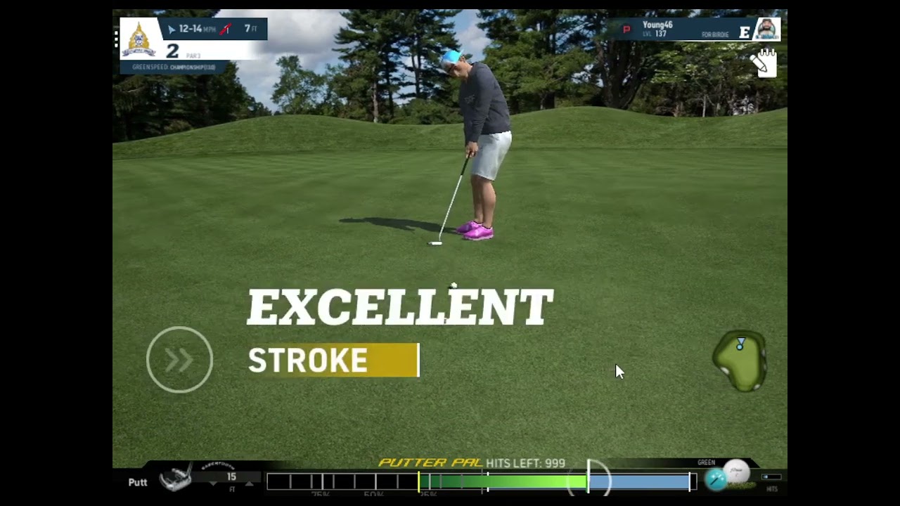 STRAIGHT LINE PUTTING METHOD