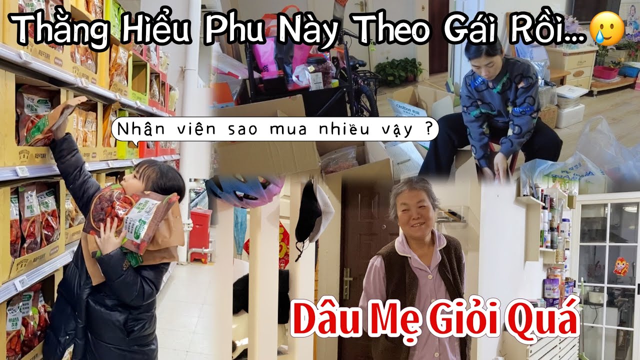 825]Hiểu Phu Đi Theo G.ái Nữa Rồi,Vừa Xách Bị Đồ Về Đựơc Mẹ Khen Giỏi Quá 