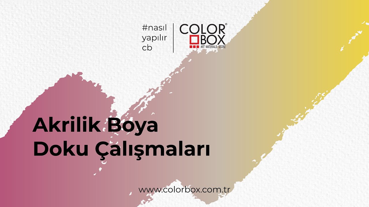 Akrilik Boya Doku Malzemeleri#nasilyapilircb