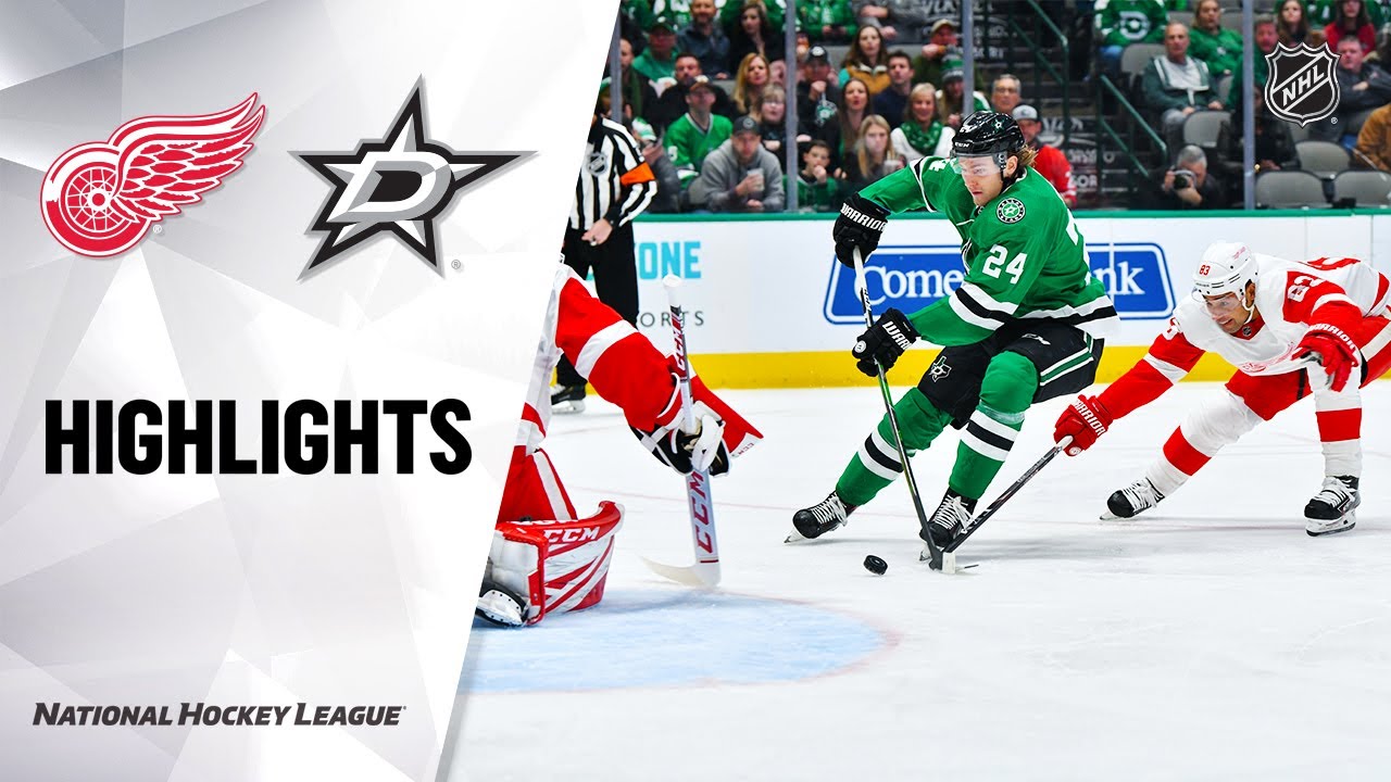 NHL Highlights | Red Wings @ Stars 01/03/20