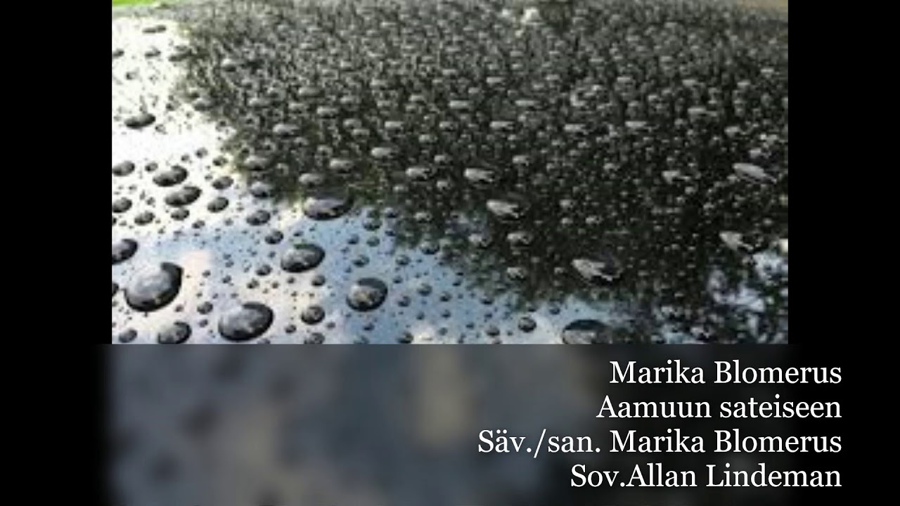 Marika Blomerus - Aamuun sateiseen