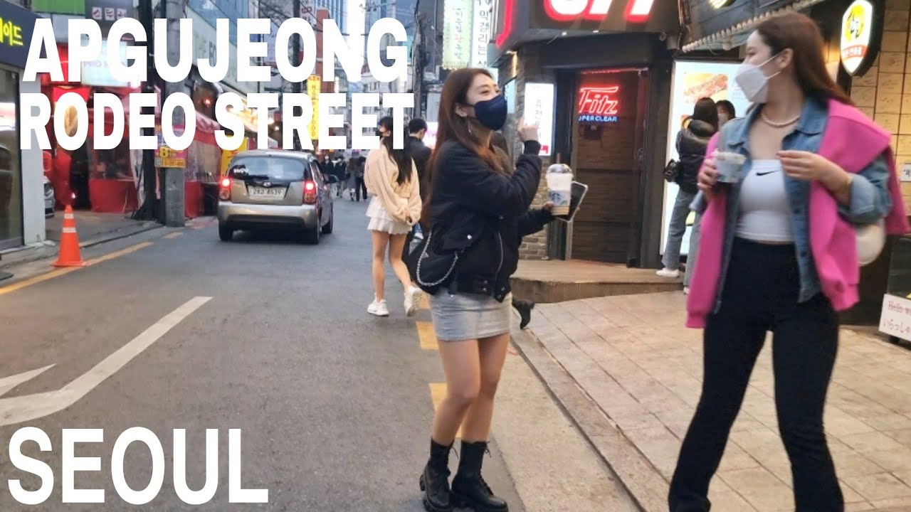 [4K] Seoul walk-Evening walk in Apgujeong rodeo streets-apgujeong bar street seoul south korea tour