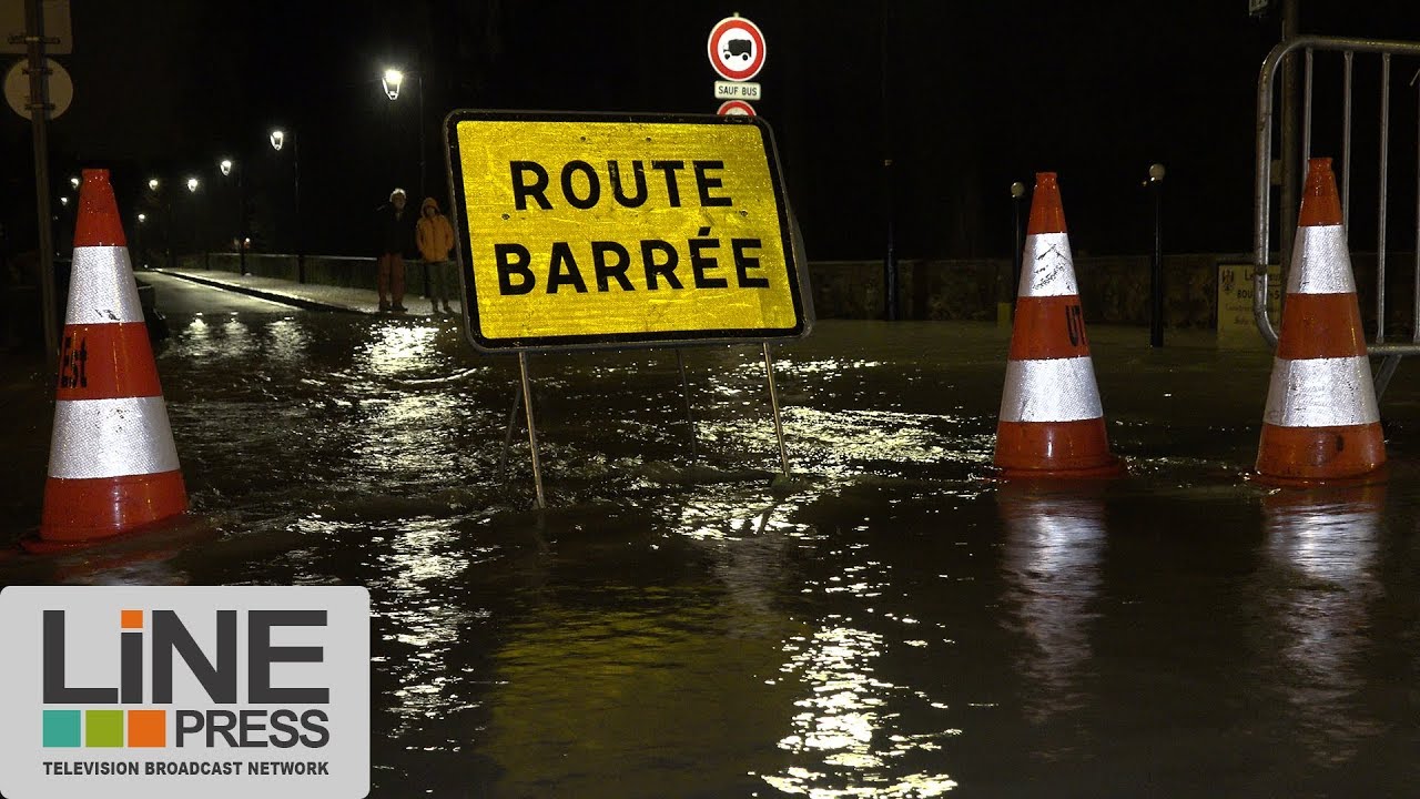Inondations l'Essonne impactée / Boussy-saint-Antoine (91) - France 23 janvier 2018