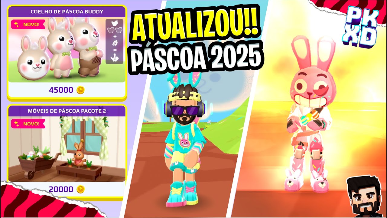 PK XD ATUALIZOU! P&Aacute;SCOA 2025 ITENS GR&Aacute;TIS, ITENS POR MOEDAS, NOVA CASA E ARMADURA TESTEI TUDO!