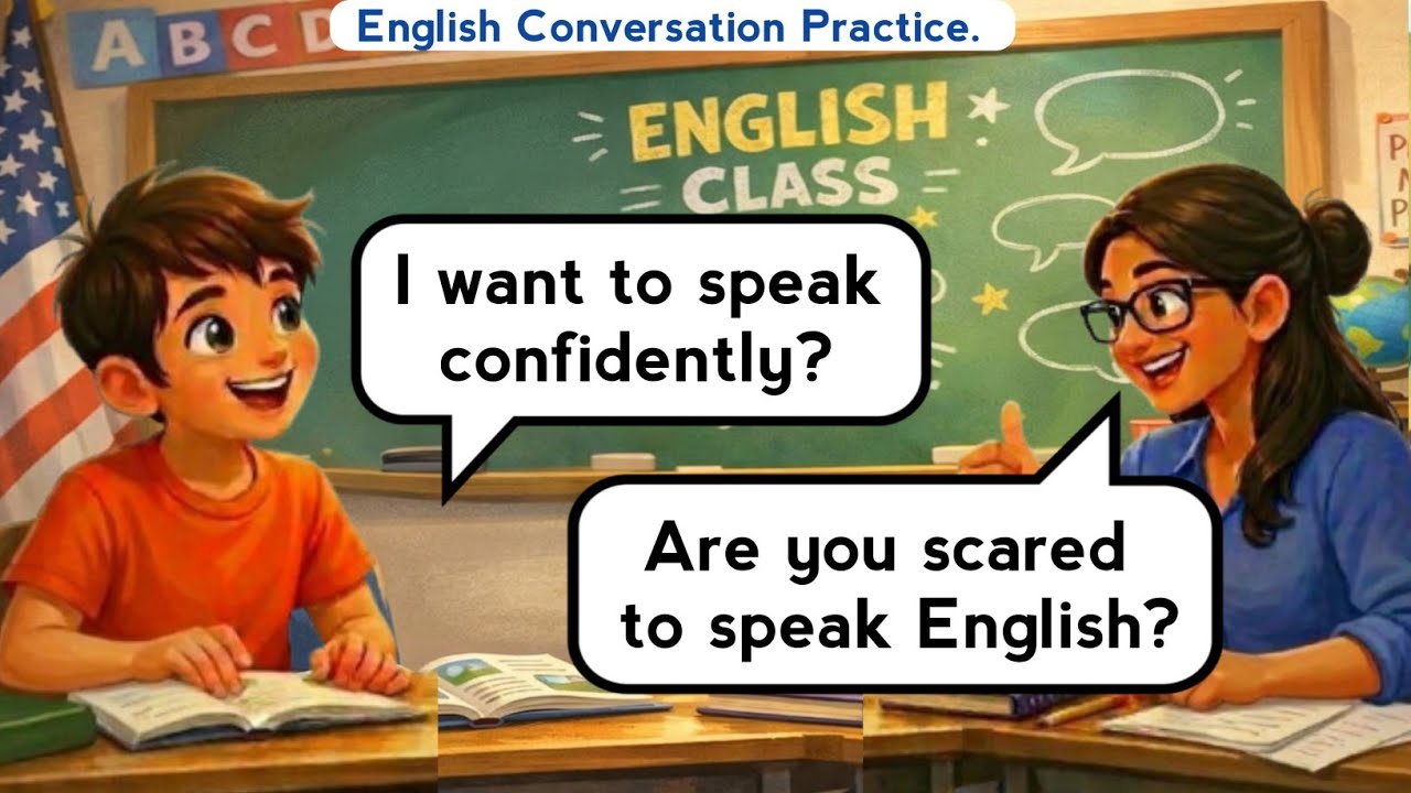 Beginner English Conversation Practice | From Fear to Confidence | Daily Speaking Practice. 