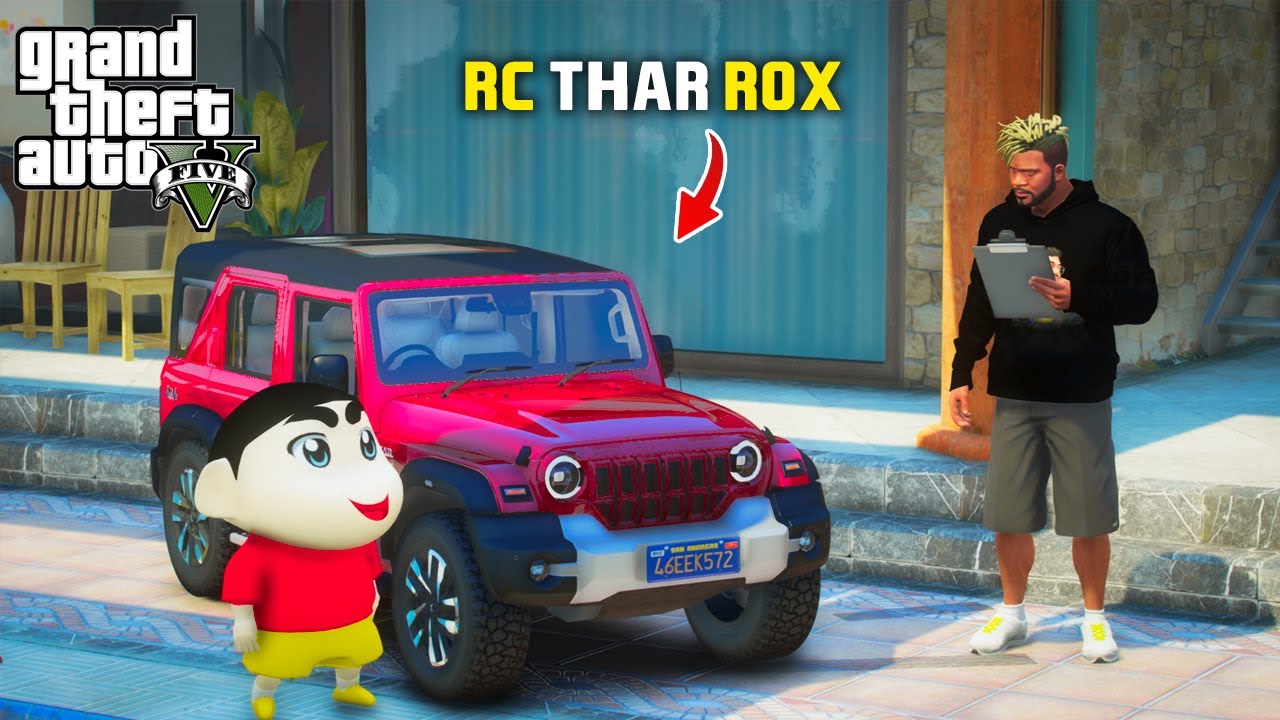 Gta 5:Franklin & Shinchan Buying New Rc Thar Rox In Gta5.!As Gaming Malayalam