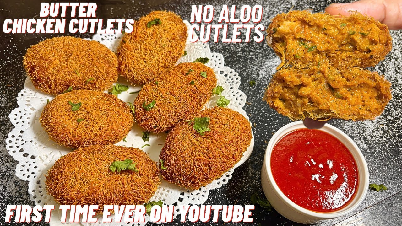 FIRST TIME EVER ON YOUTUBE BUTTER CHICKEN CUTLET | No Aloo Makhni CUTLET | Ramadan Special Ep- 08 ❤️