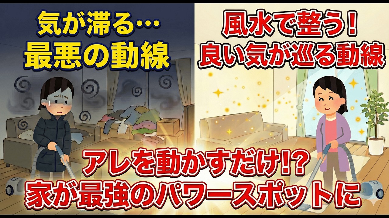 2ch掃除まとめ‼【風水掃除と生活動線】気の流れが激変！アレを動かして&ldquo;お金の金八先生&rdquo;とお別れ!?【有益】