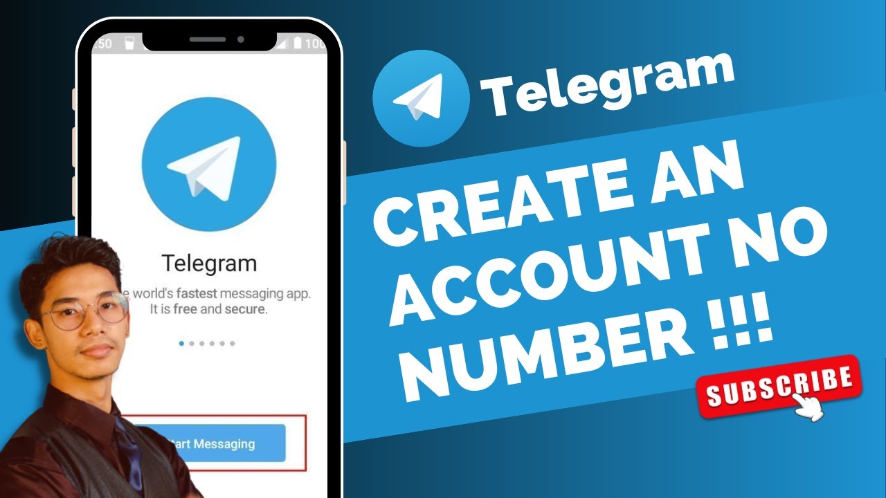 Как создать аккаунт Telegram без номера!