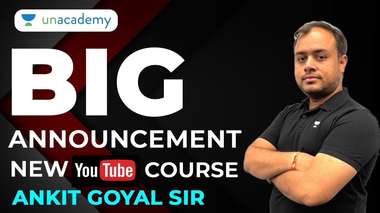 Big Announcement for new Youtube Course by Ankit Sir #gate2023 #ankitese #unacademy