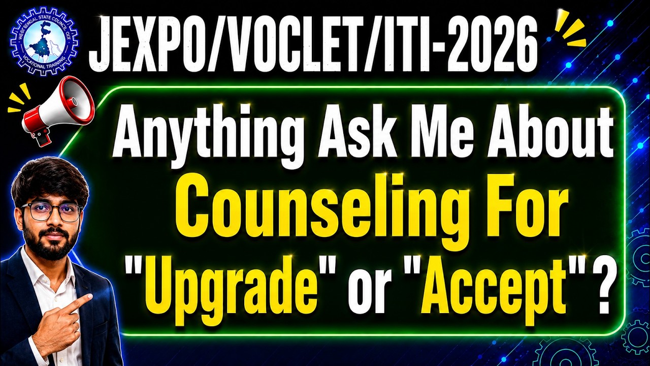 JEXPO/VOCLET/ITI-2026🧐Anything Ask Me About Counseling For 