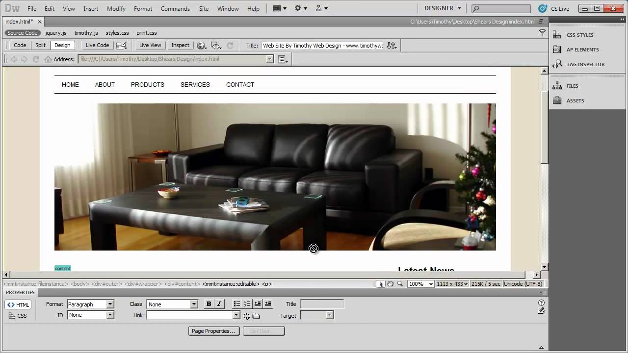 16 - Introduction to Dreamweaver Tutorial (CS5)