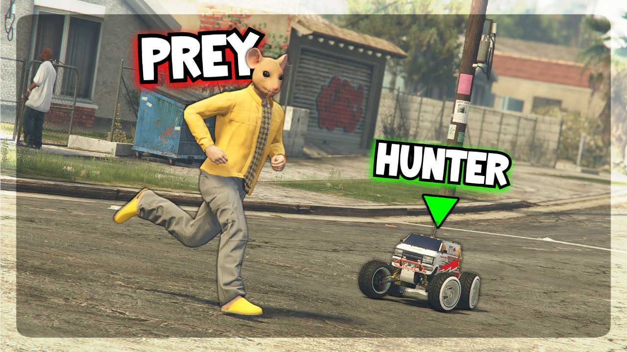 5 VS 1 GTA V MANHUNT | RC BANDITO EDITION