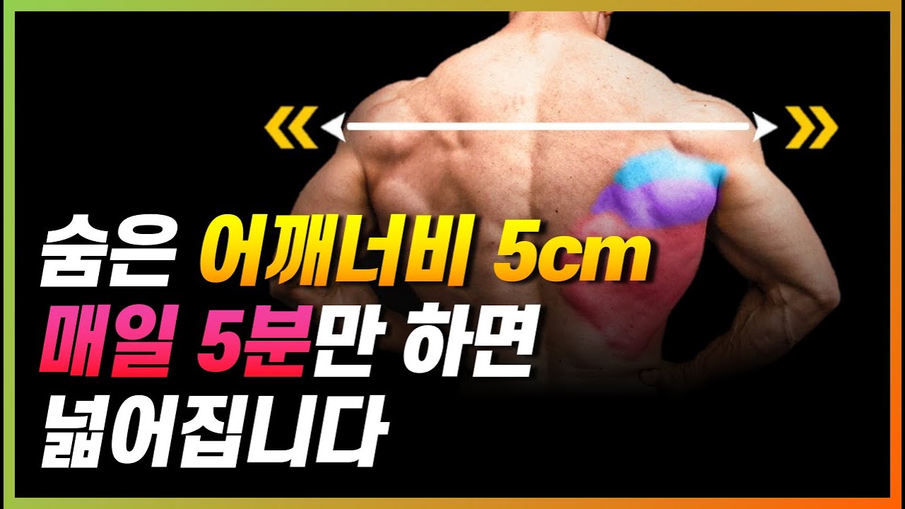 어깨를 넓히는 가장 효과적인 방법은 매일 '이것 5분'이면 됩니다 (feat. 라운드 숄더 거북목 특히 보세요)