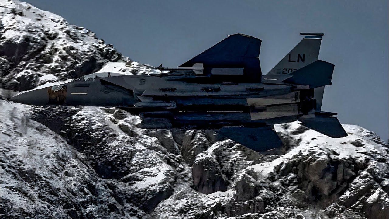 A Snowy Starts To the Year In The Mach Loop (CV22 OSPREY, F35A’s & B’s & F15E Strike Eagles