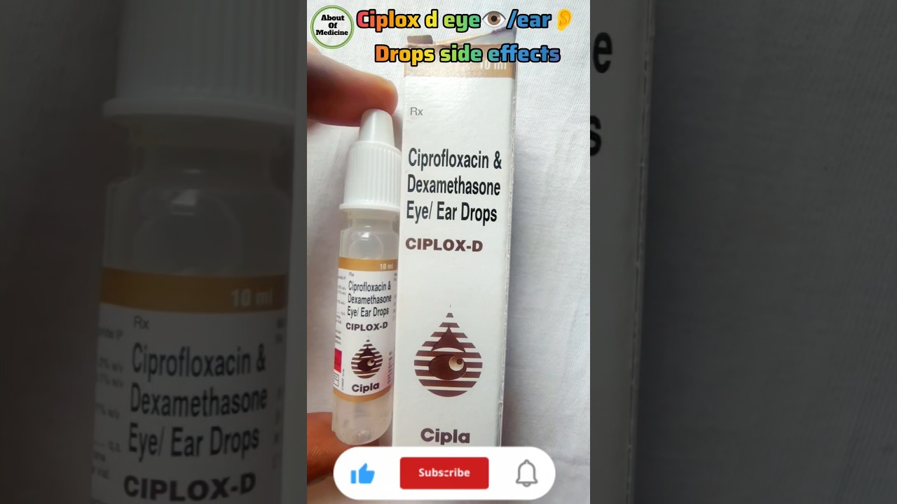 Ciplox d eye ear drops side effects | ciplox d eye ear drops 👁️👂| ciplox d | #eyeinfection #eyecare