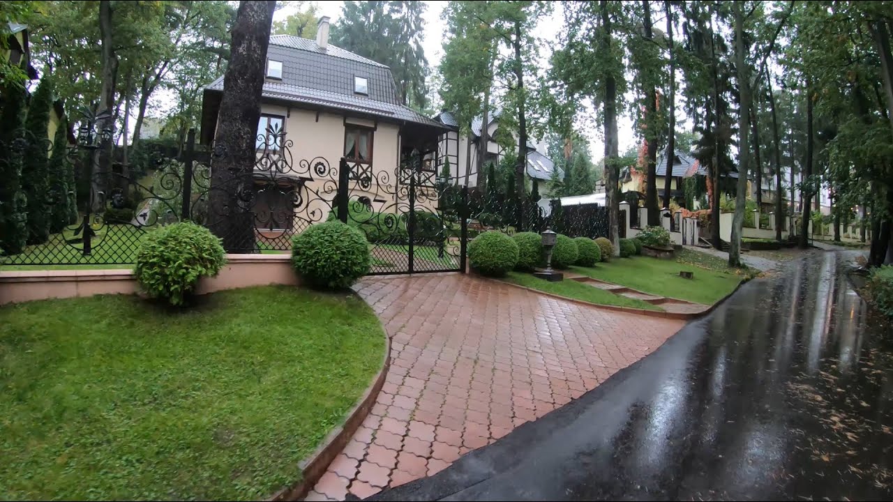 Walking in the rain in Svetlogorsk, Kaliningrad, Russia ⁴ᴷ⁶⁰ | Прогулка, Светлогорск, Калининград 4К