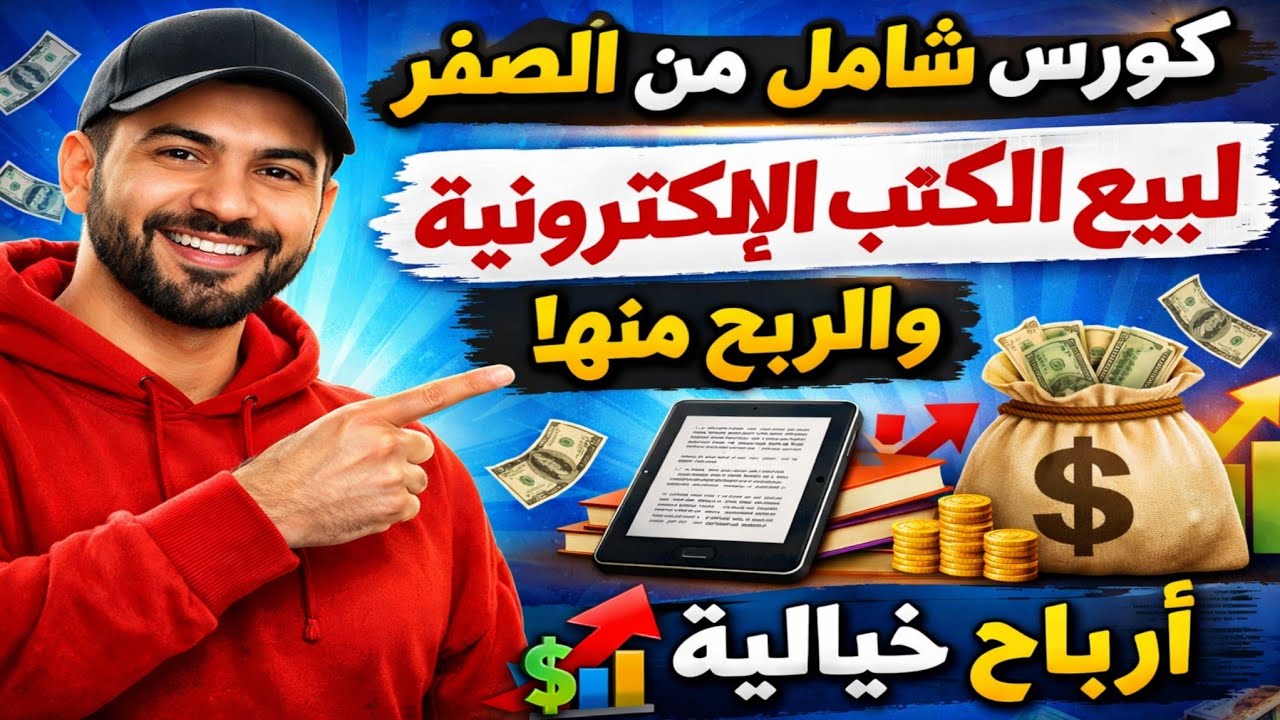 السر وراء بيع الكتب الإلكترونية وتحقيق الدخل بسهولة ,كورس شامل من الصفر  🔥💰