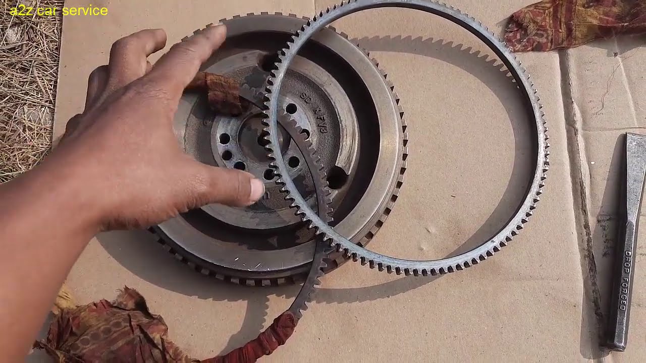 how to replace fly wheel RING GEAR