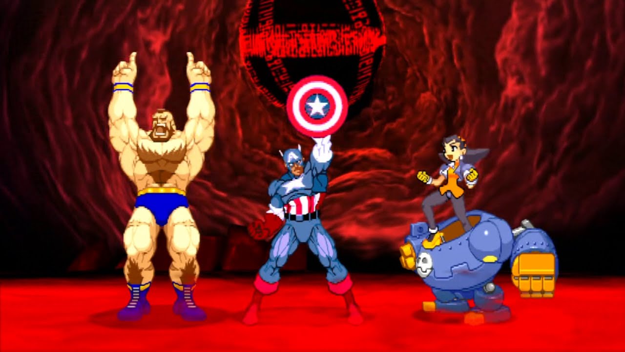 Marvel VS Capcom 2 - Zangief/Captain America/Tron Bonne - Expert Difficulty Playthrough