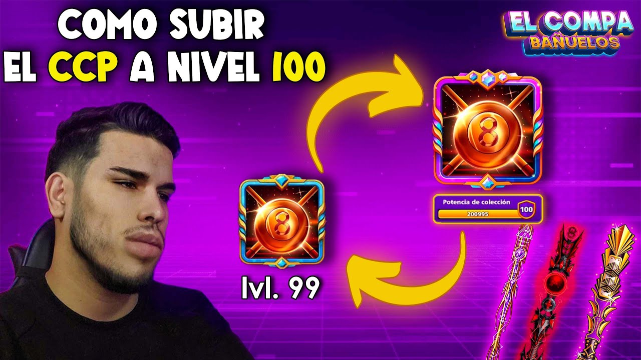 ASI SE SUBE EL MARCO DE COLECCIÓN A NIVEL 100 😱‼️ - 8 Ball Pool