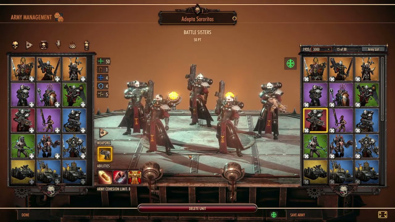 Warhammer Battlesector Multiplayer Faction Tips Adepta Sororitas