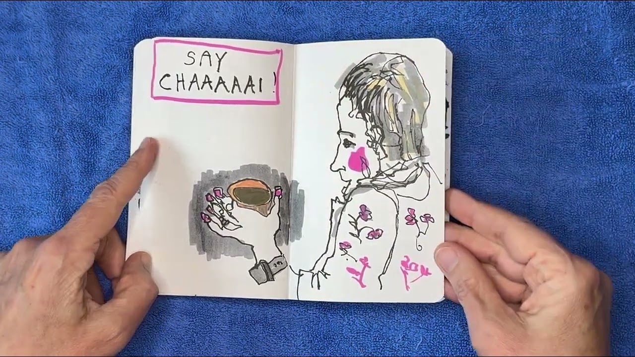 Small sketchbook from Mumbai trip January 2026