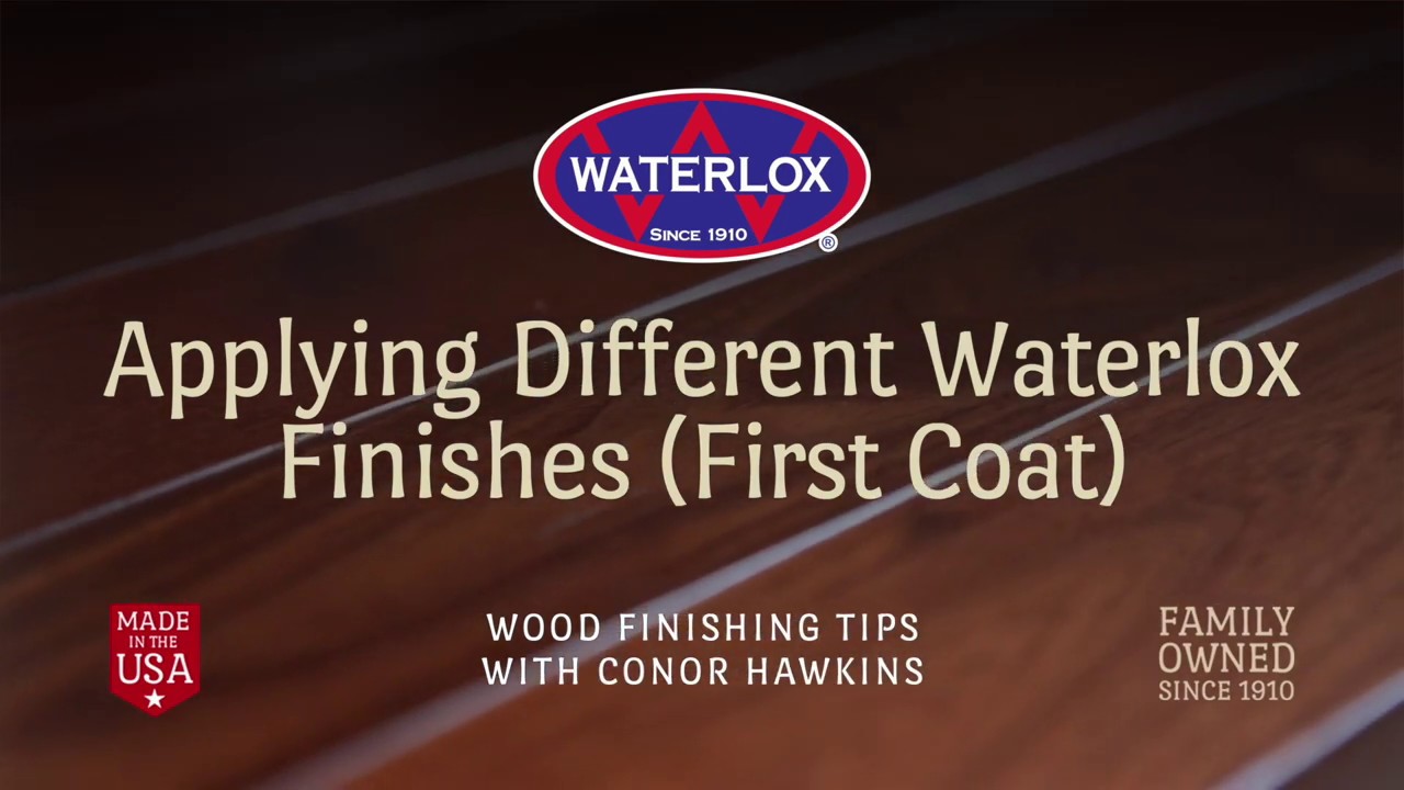 Applying Different Waterlox Finishes First Coat