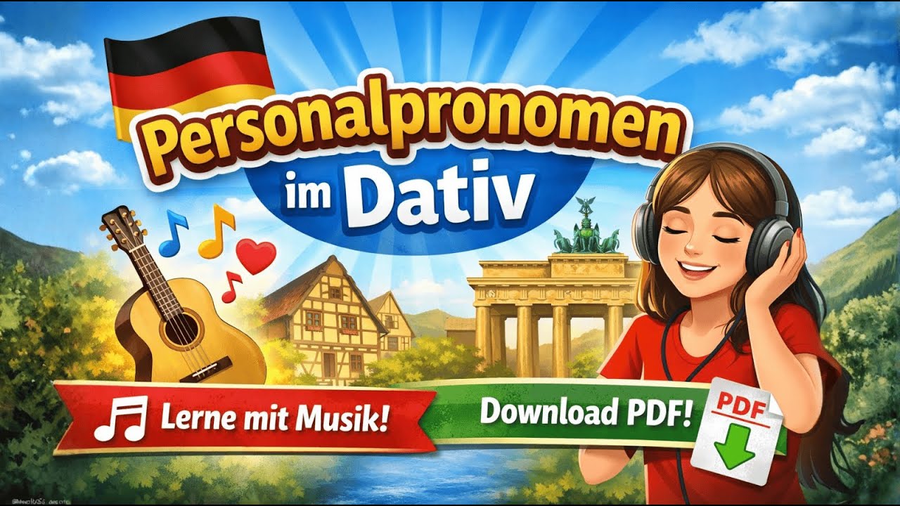 Personalpronomen im Dativ lernen 🎶 Deutsch A1 mit Songs + Übungen