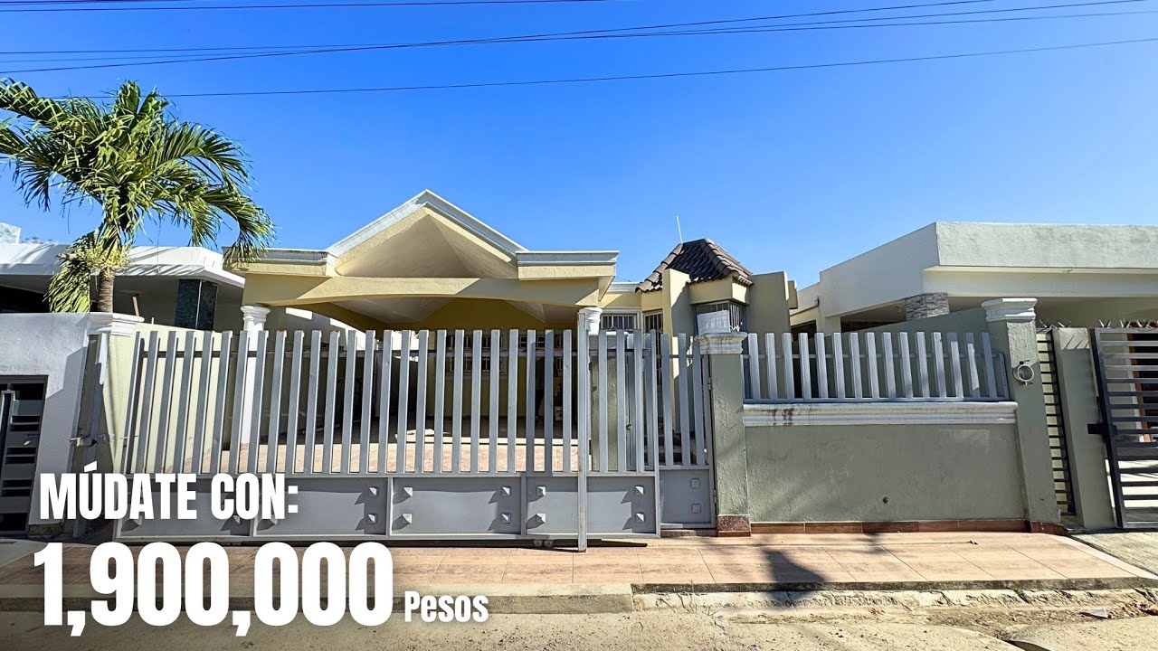 SE VENDE CASA ECONÓMICA EN SANTIAGO DE LOS CABALLEROS | En Proyecto Cerrado 🤩