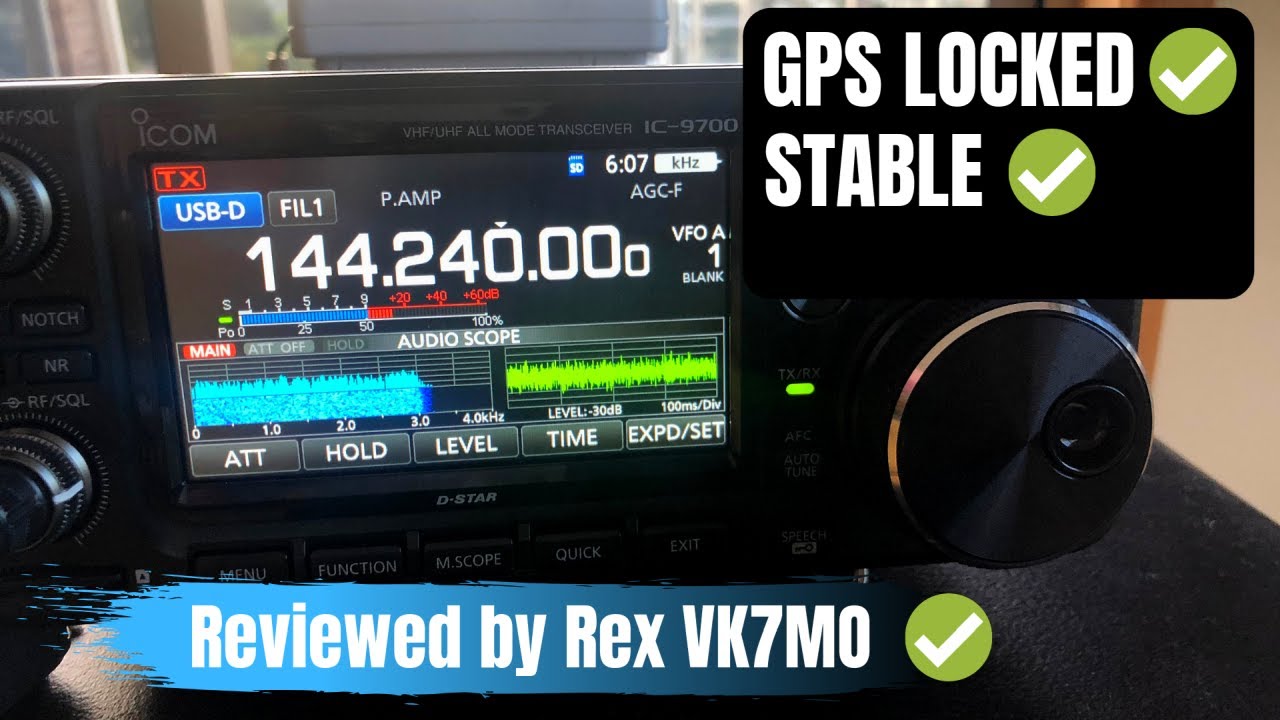Icom IC 9700 GPS LOCKED! Weak signal review by Rex VK7MO ✅