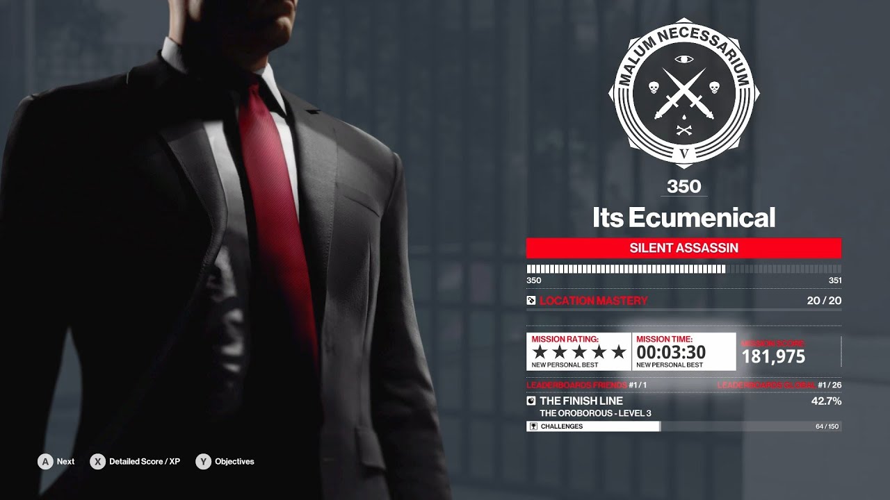 Hitman 3 Undying Returns Silent Assassin Guide Elusive Target Walkthrough Ouroboros Arcade Lev 3