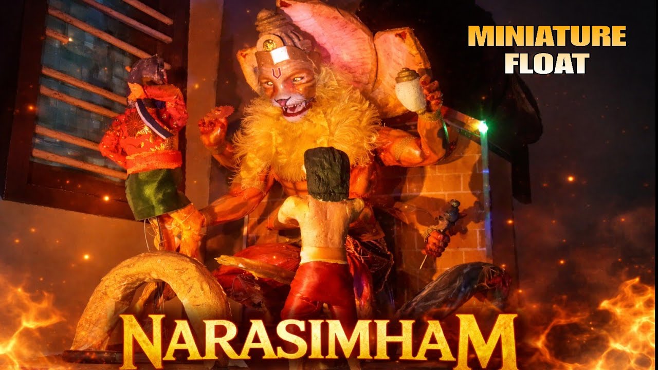 Miniature floats #lordnarasimha #dgakcreation #trending #festival #recommended #viralvideo